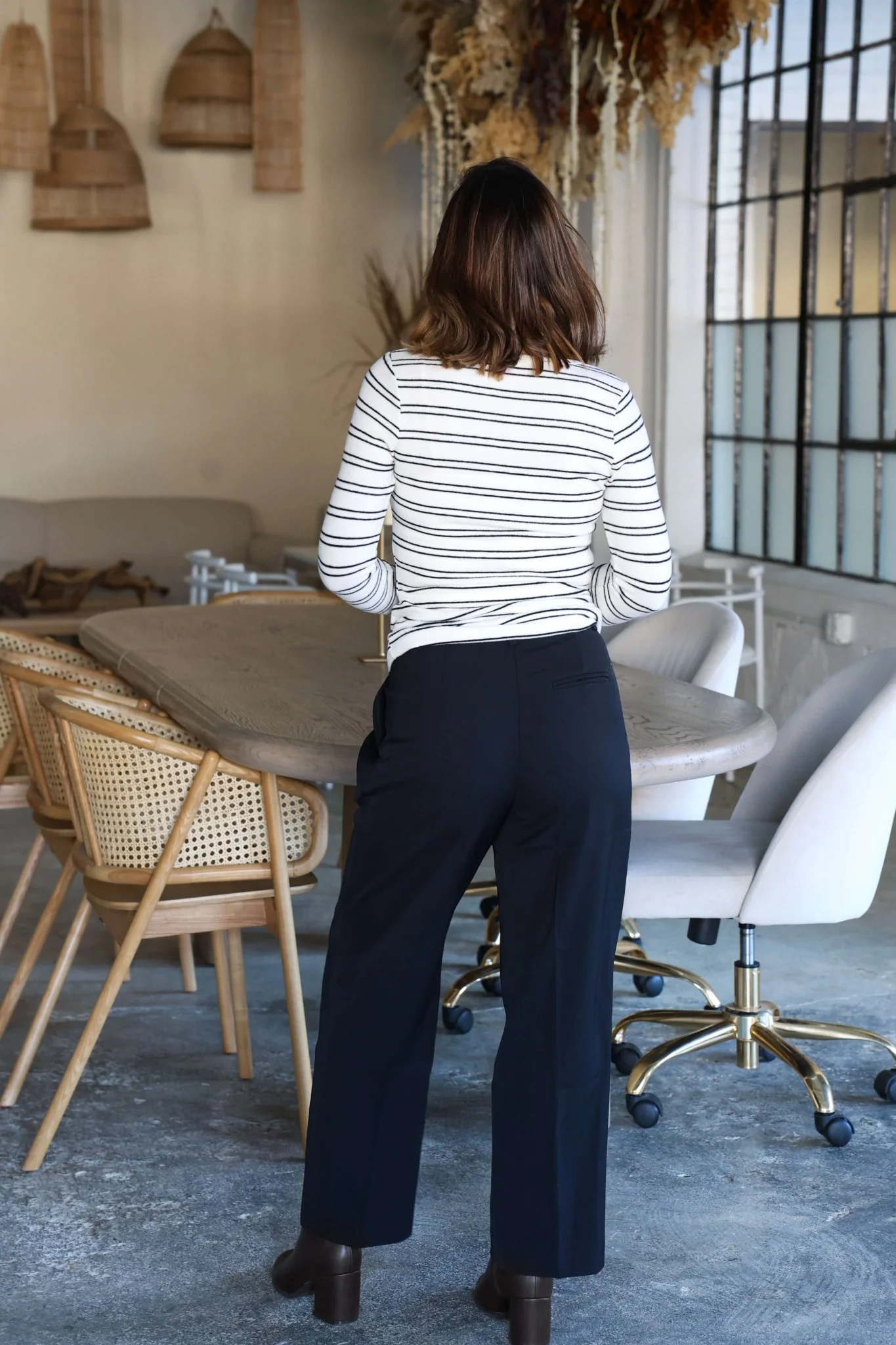 Anabelle Black Pleated Trousers - FINAL SALE - Image 4