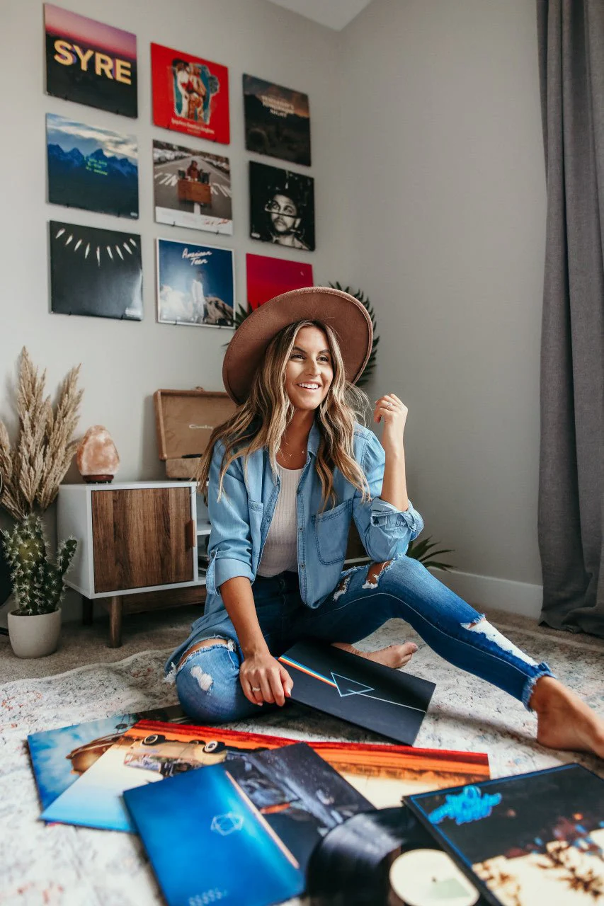 Button Down Light Wash Chambray Top - Image 12