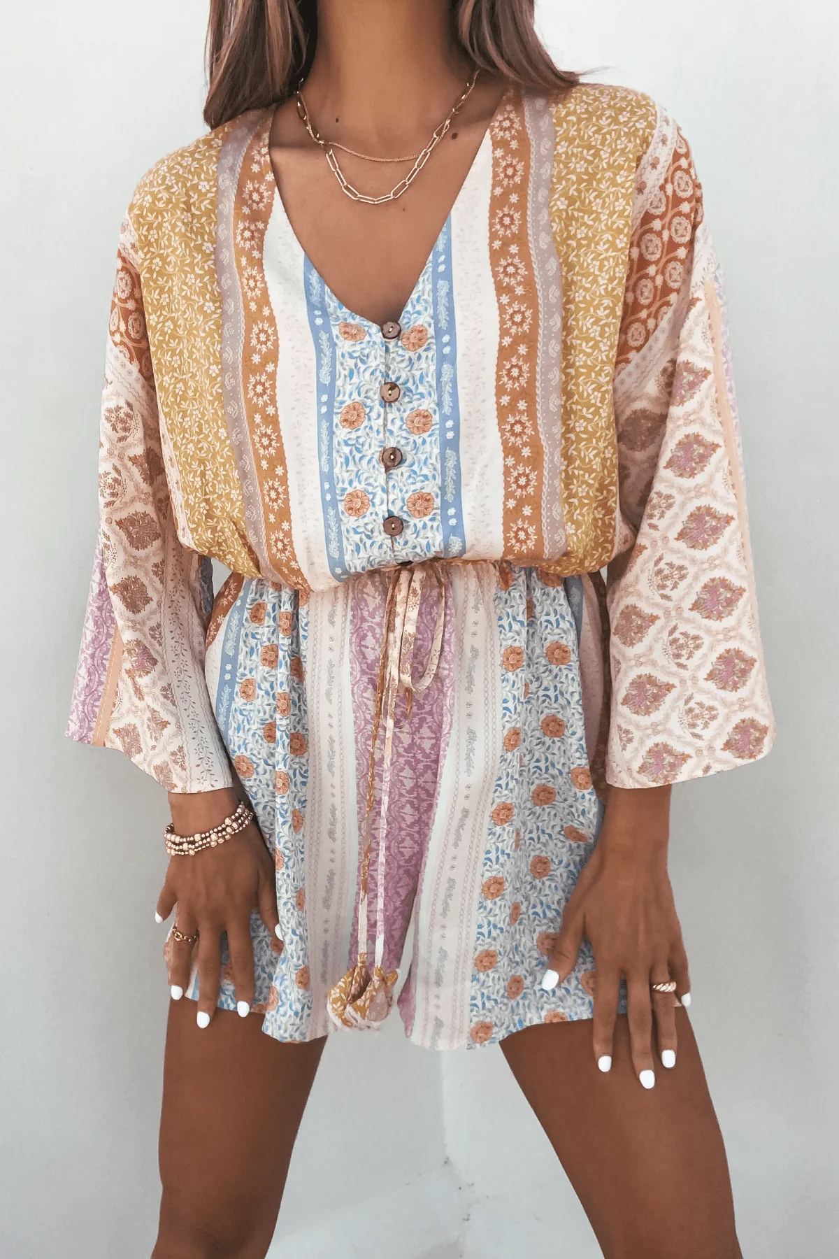 Callie's Painted Days Multi Print Romper - Image 3