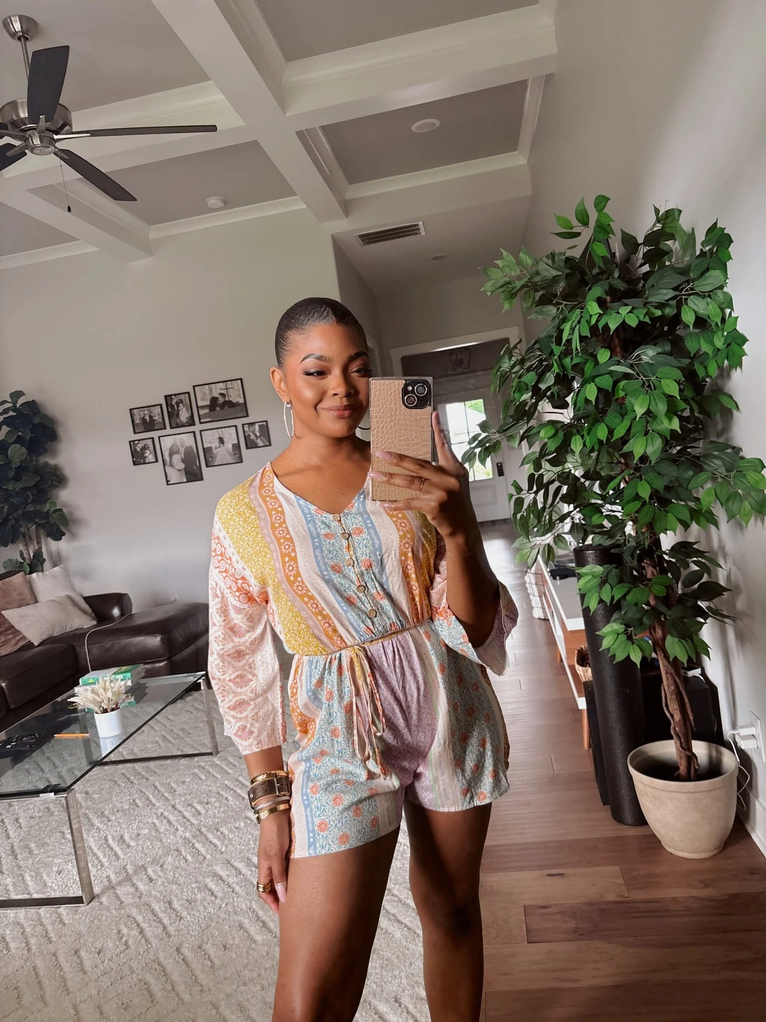 Callie's Painted Days Multi Print Romper - Image 4
