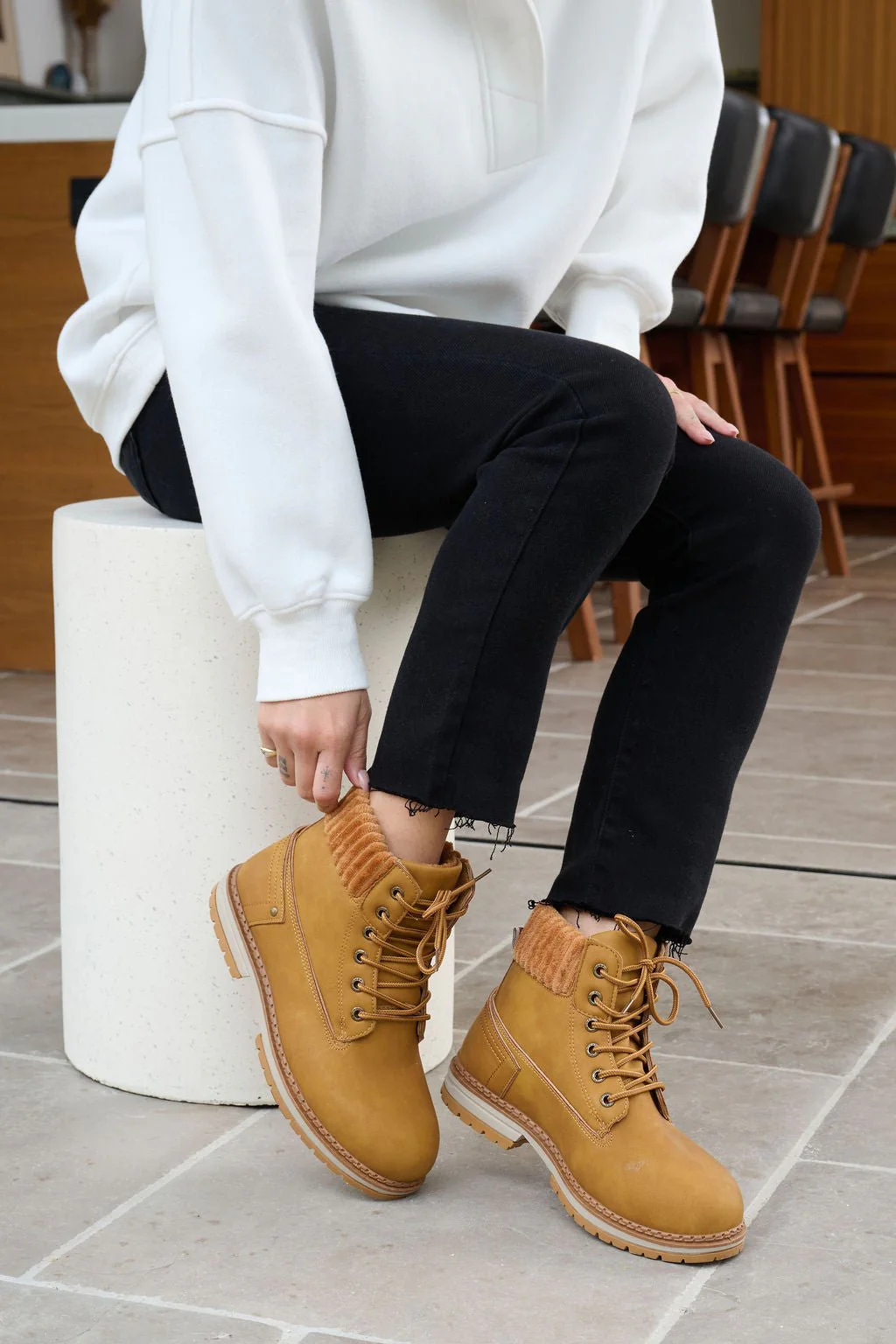 Chinese Laundry Camel Alpine Faux Leather Boots - FINAL SALE - Image 2