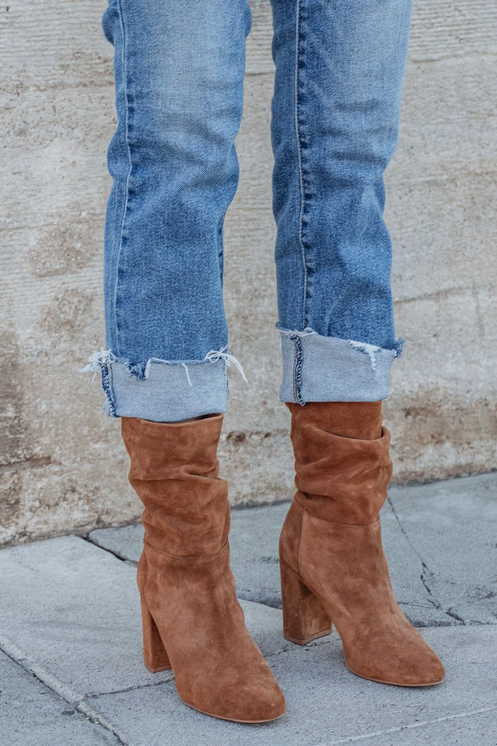 Chinese Laundry Kipper Brown Suede Heeled Boots - FINAL SALE - Image 3
