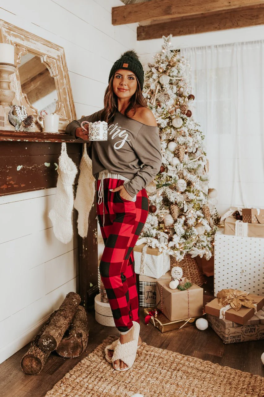 Christmas Morning Red Plaid Pajama Set - FINAL SALE - Image 19