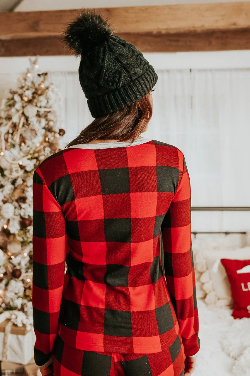 Christmas Morning Red Plaid Pajama Set - FINAL SALE - Image 5