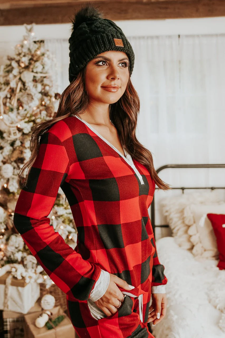 Christmas Morning Red Plaid Pajama Set - FINAL SALE - Image 6