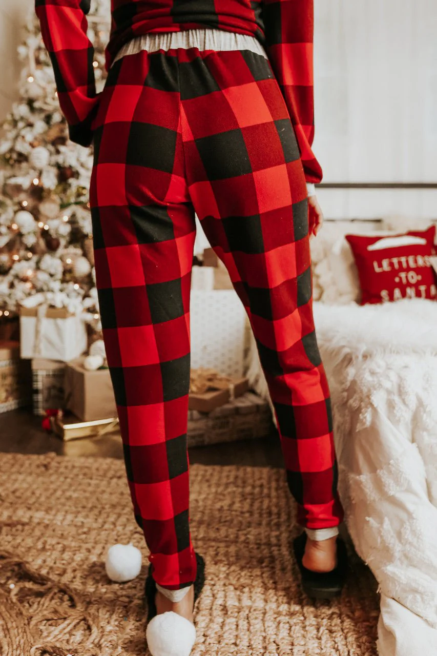 Christmas Morning Red Plaid Pajama Set - FINAL SALE - Image 8