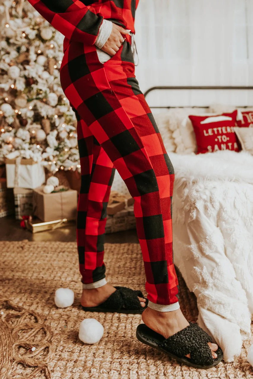 Christmas Morning Red Plaid Pajama Set - FINAL SALE - Image 9