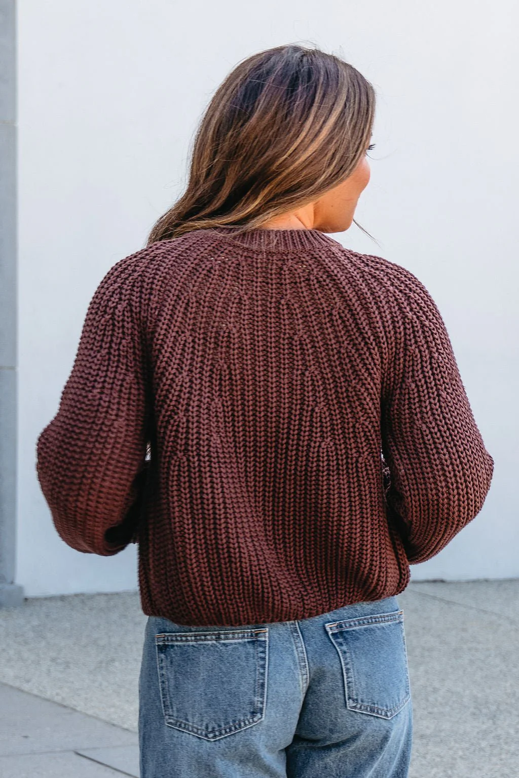Chunky Brown Button Down Cardigan-FINAL SALE - Image 10