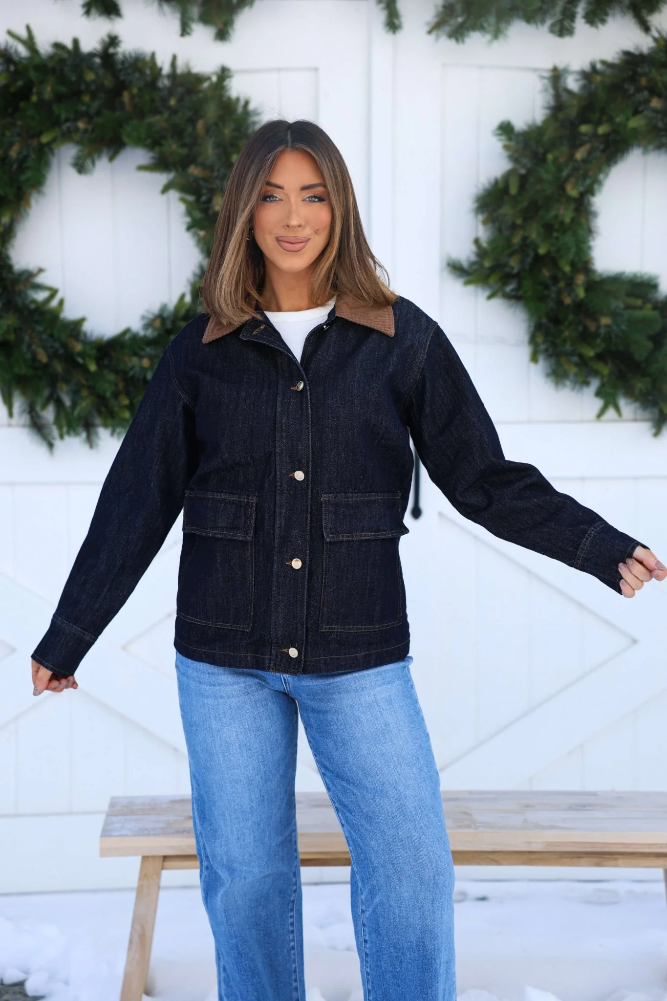 Dark Denim Carpenter Jacket - FINAL SALE - Image 4