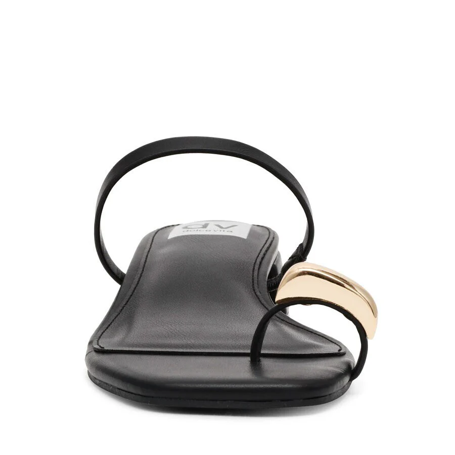 Dolce Vita Narra Black Strappy Block Heel Sandals - FINAL SALE - Image 5