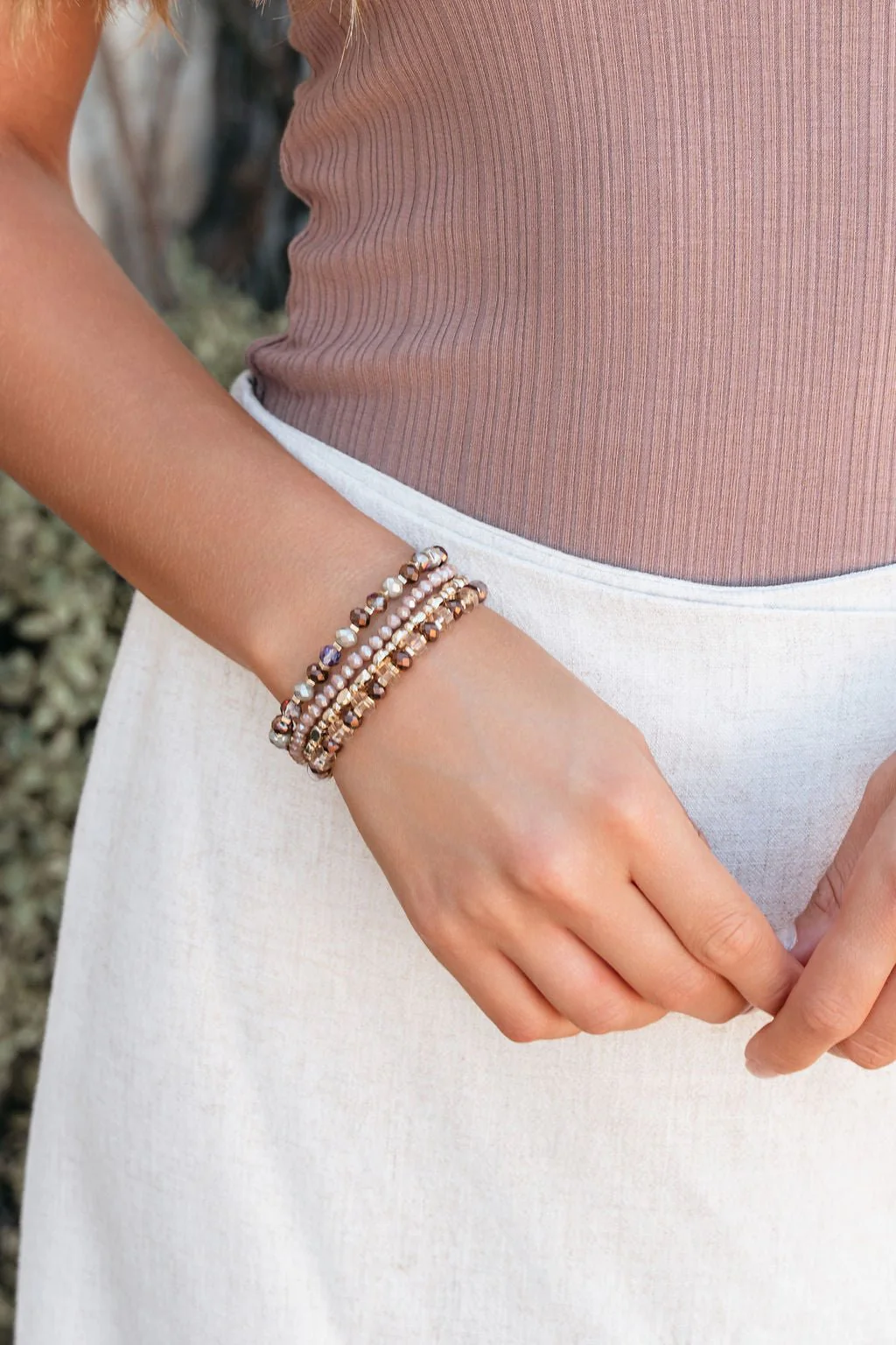Driftwood Dreams Beaded Layered Bracelets - Image 3