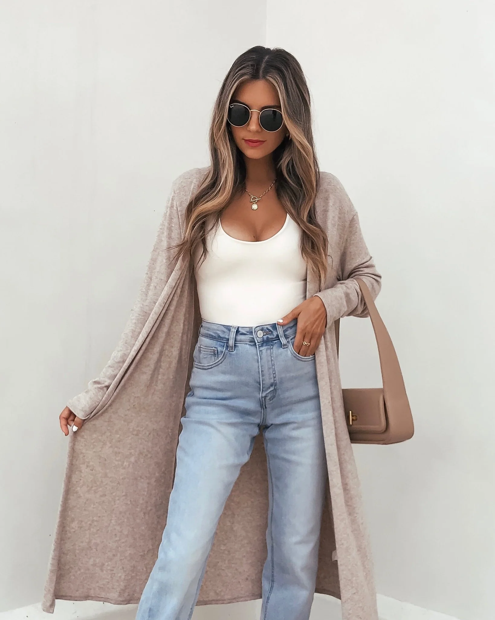 Essential Oatmeal Duster Cardigan - Image 3