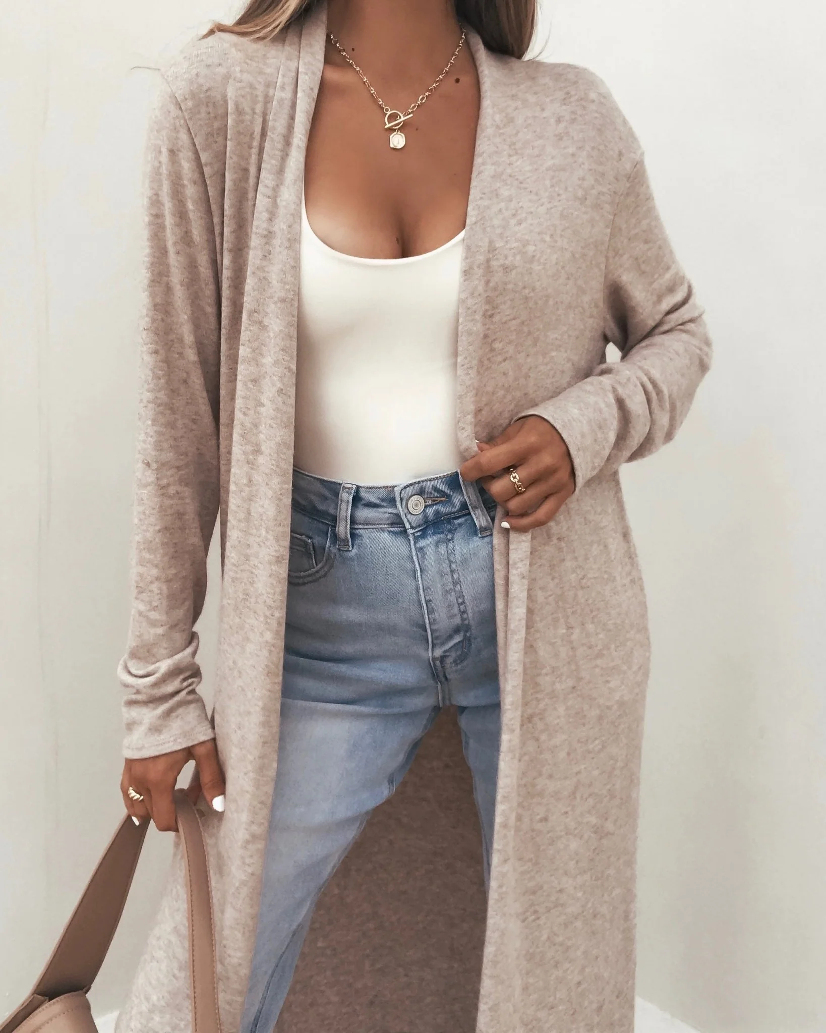 Essential Oatmeal Duster Cardigan - Image 4