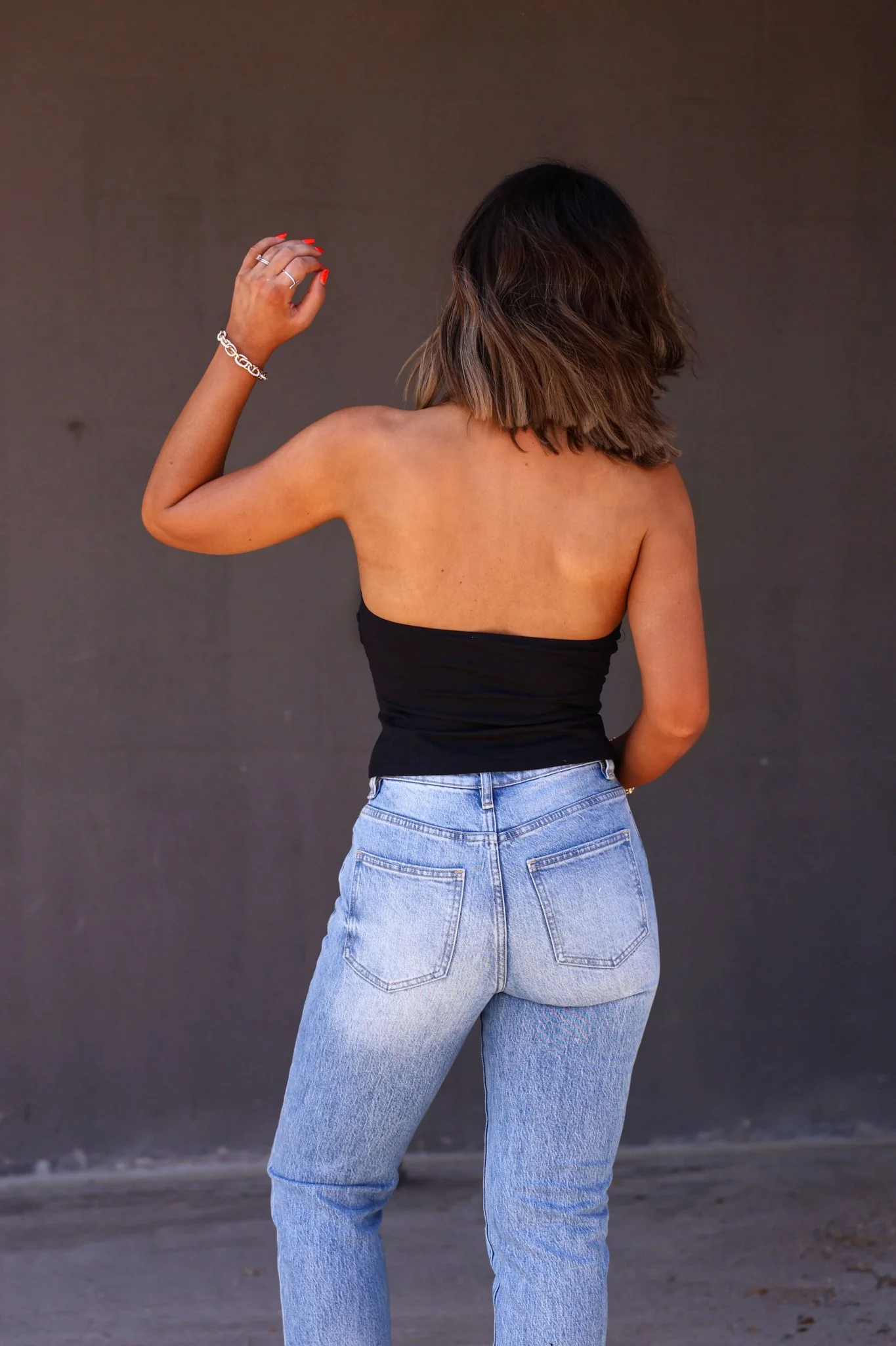 Free People Black Still Here Halter Top - Image 6