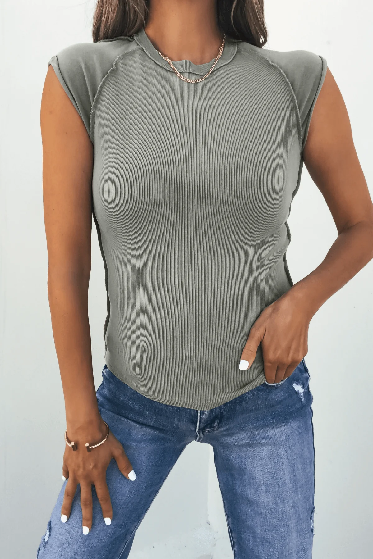 Free People Green Ever Had Tee - Image 3