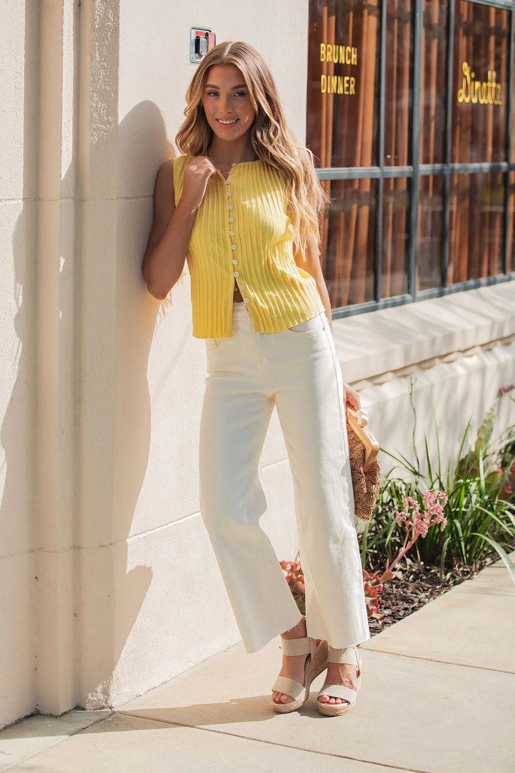 Free People Tilly Yellow Vest - Image 2