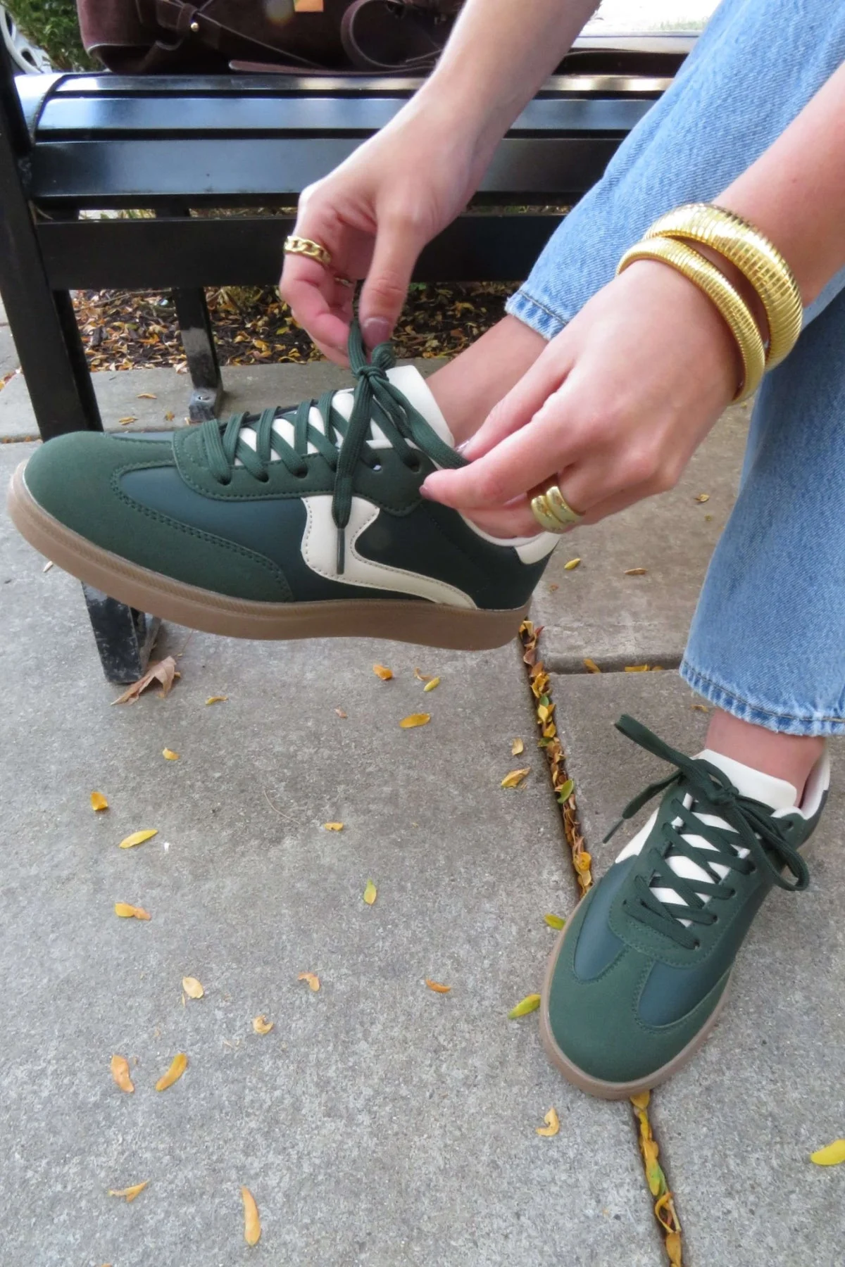 Green Remus Lace Up Sneakers - FINAL SALE