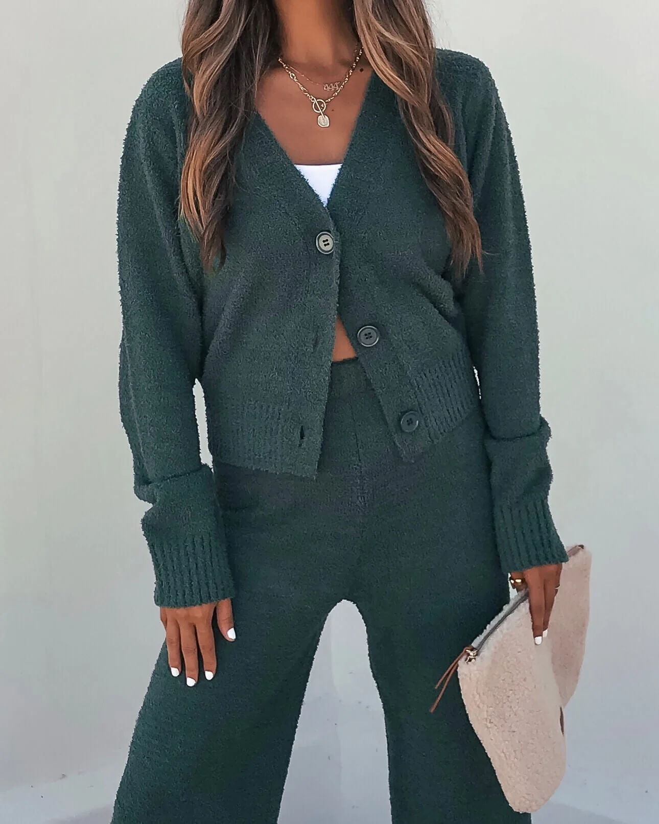 Green Sherpa Lounge Set - FINAL SALE - Image 3