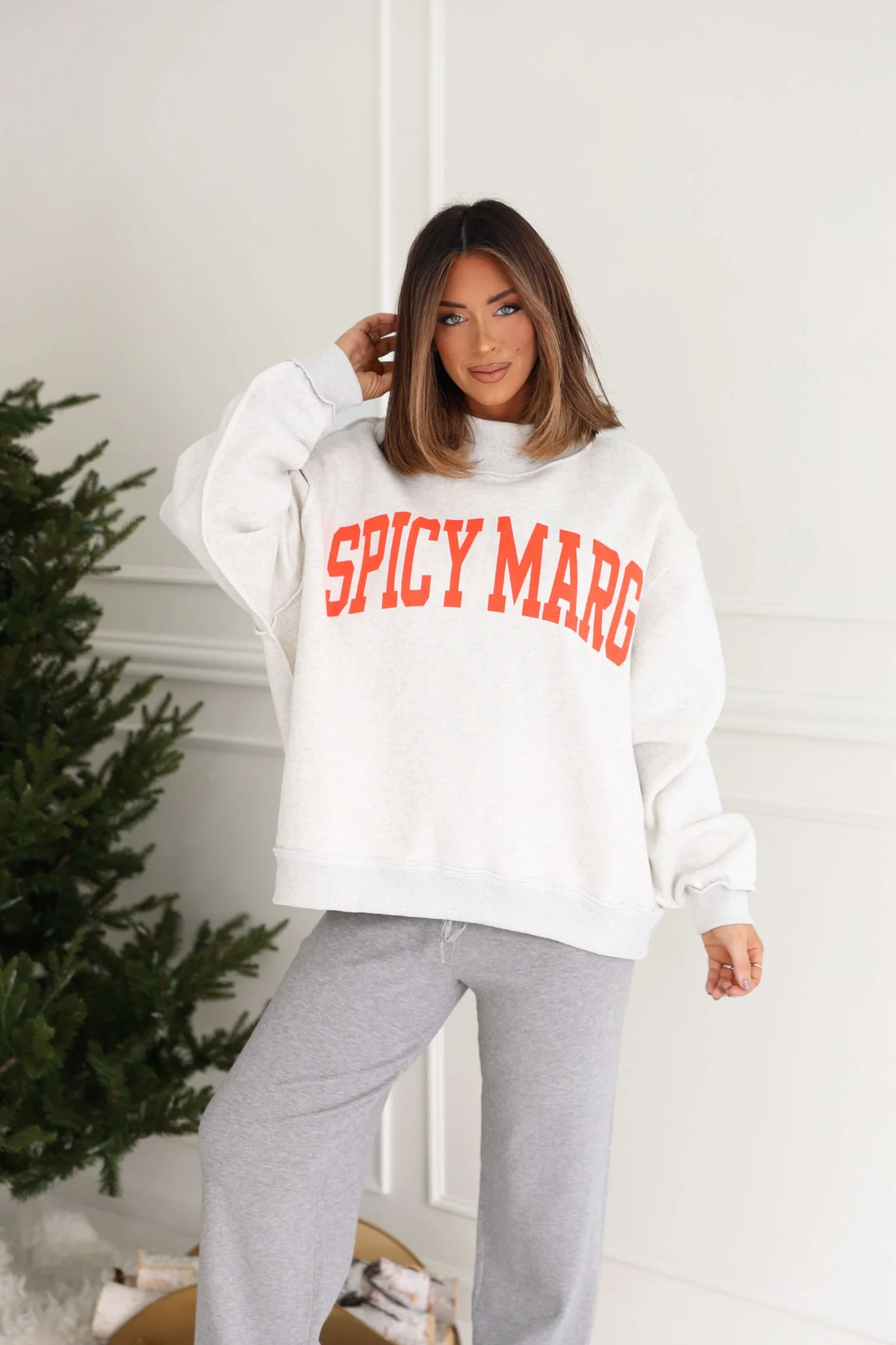 Grey Spicy Margs Reversible Sweatshirt - FINAL SALE