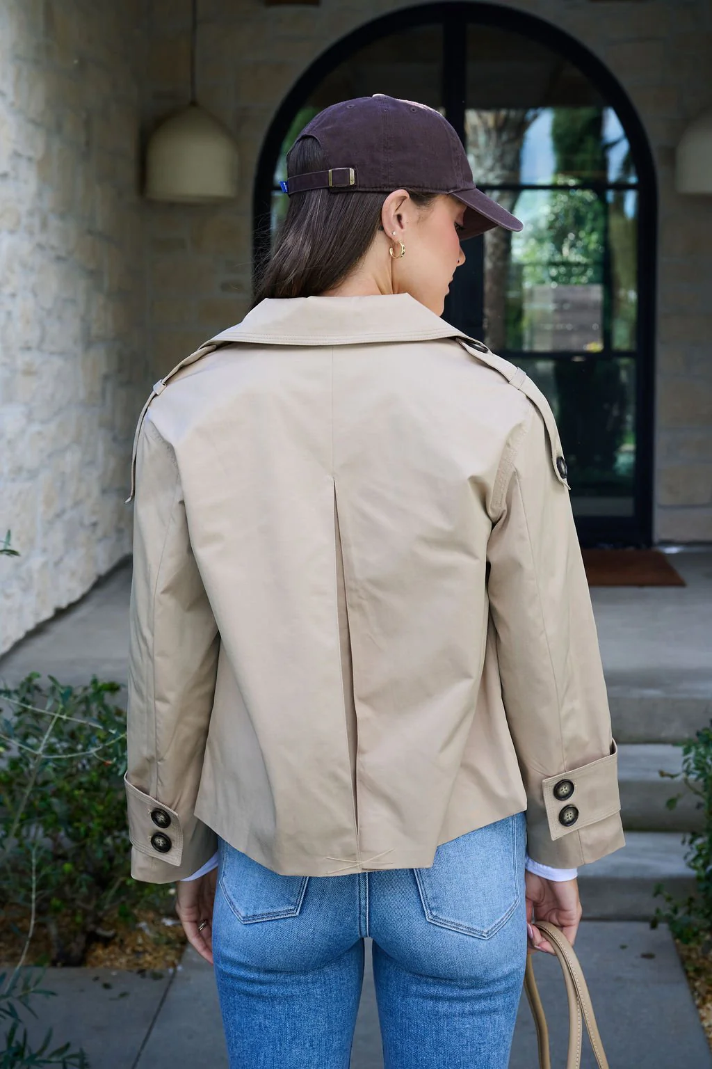 Harper Beige Trench Coat - Image 10
