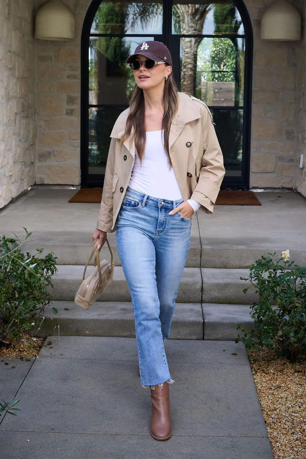 Harper Beige Trench Coat - Image 2