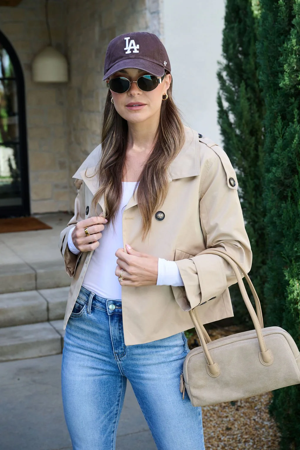 Harper Beige Trench Coat - Image 3
