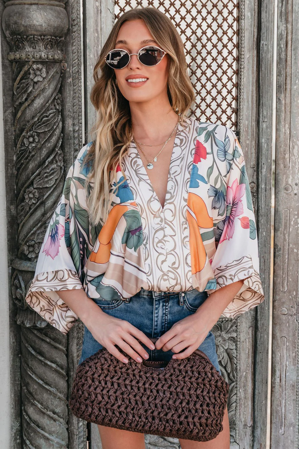 Island Muse Multi Floral Bodysuit