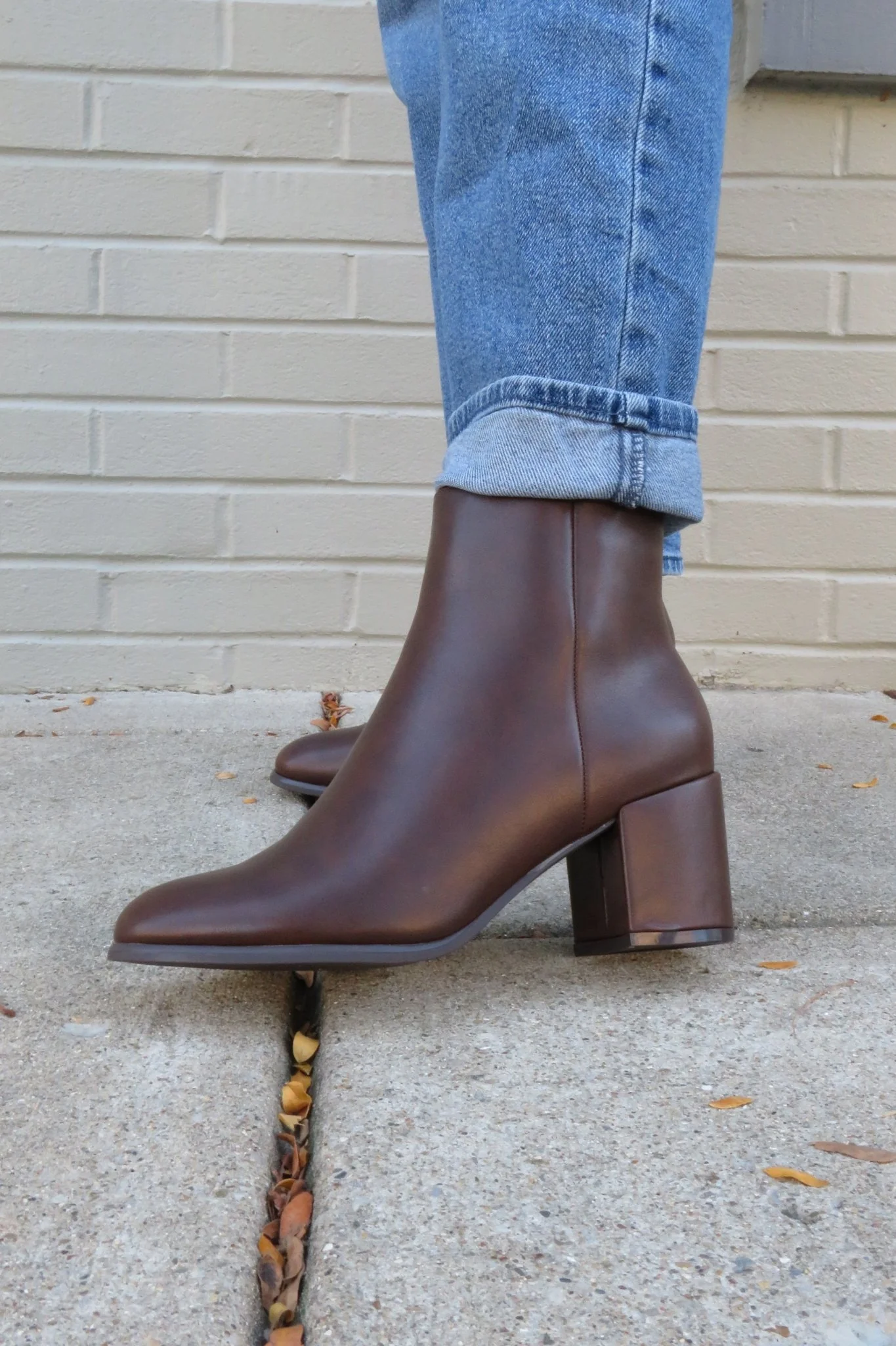 Jalen Brown Faux Leather Booties-FINAL SALE - Image 3