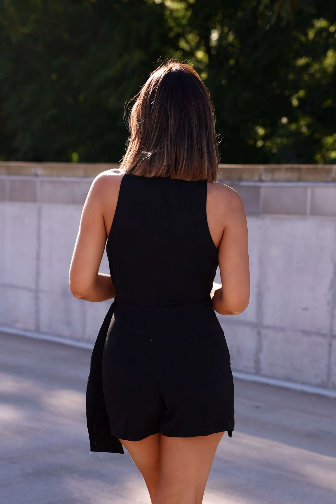 Jameson Black Belted Romper - Image 4