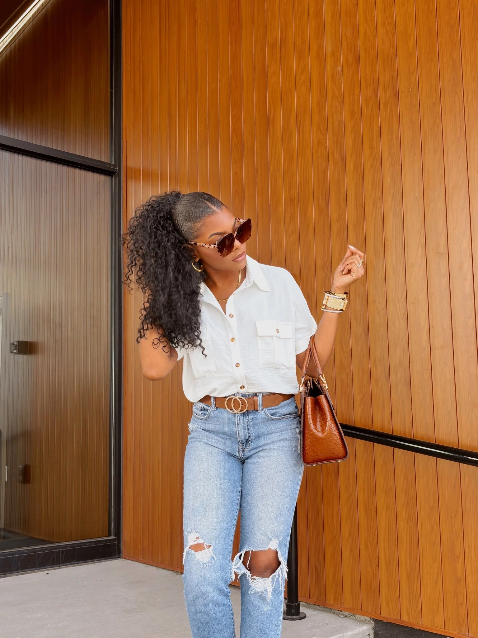 Keep It Simple White Button Down Shirt - Image 11
