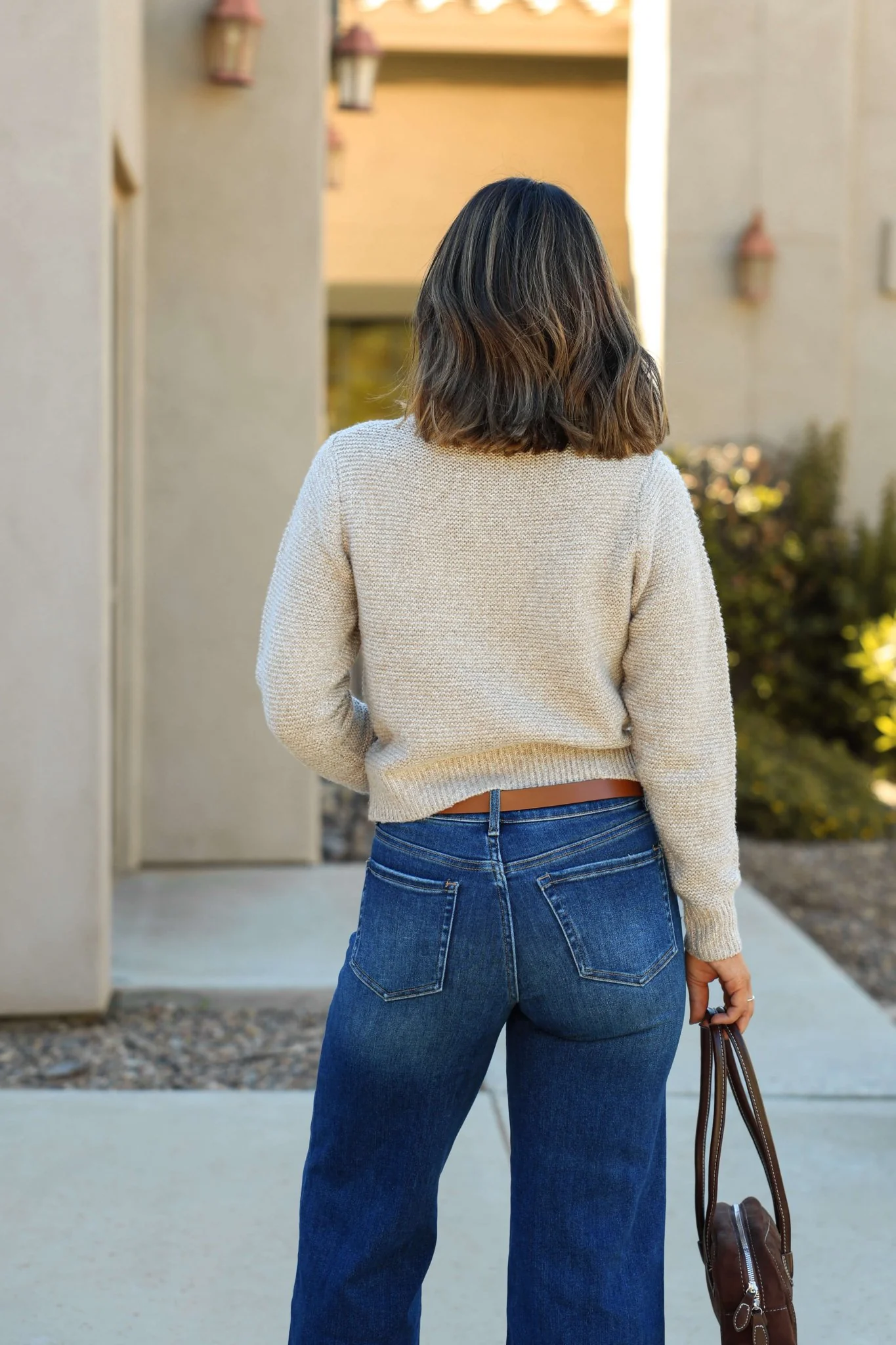 Kylie Mocha Cable Knit Sweater-FINAL SALE - Image 4