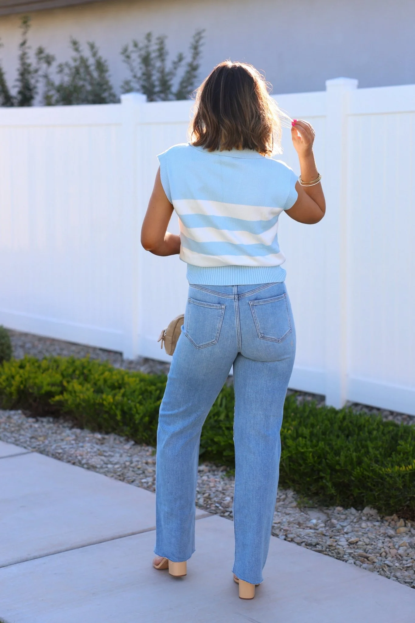 Light Wash Super High Rise Dad Jeans - Image 4