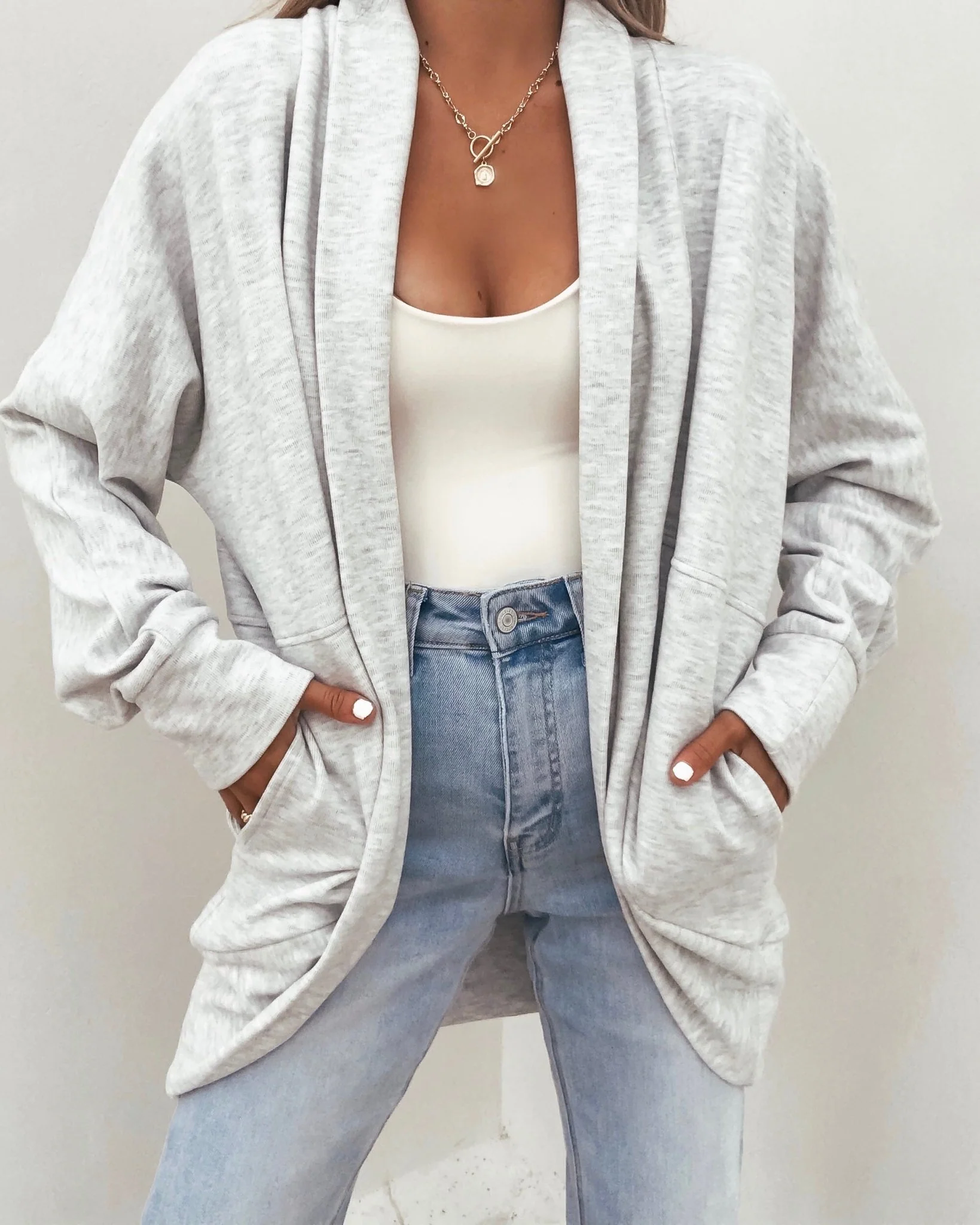 Make It Yours Grey Cardigan - Image 3