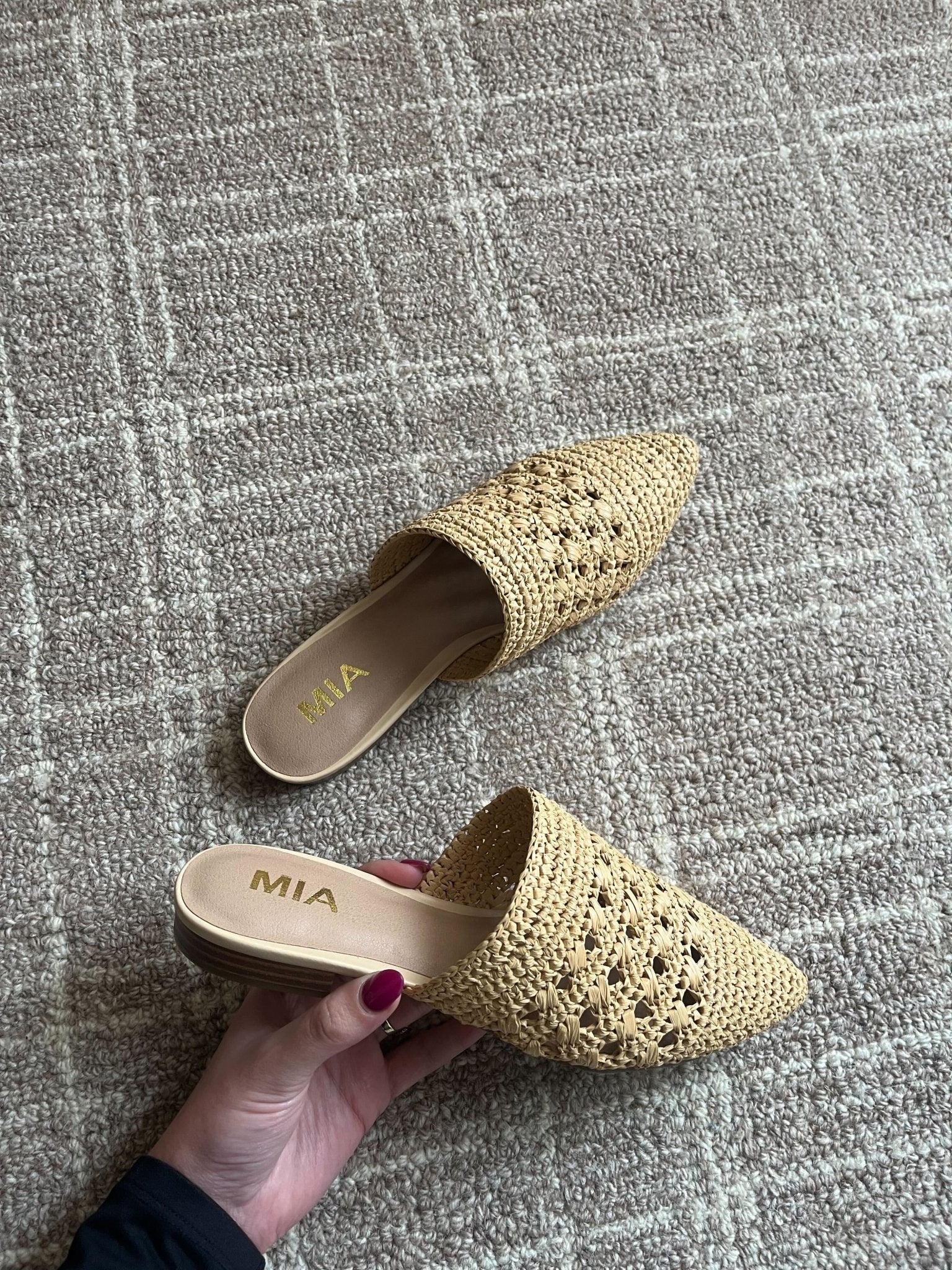MIA Jany Natural Pointed Mules - Image 5