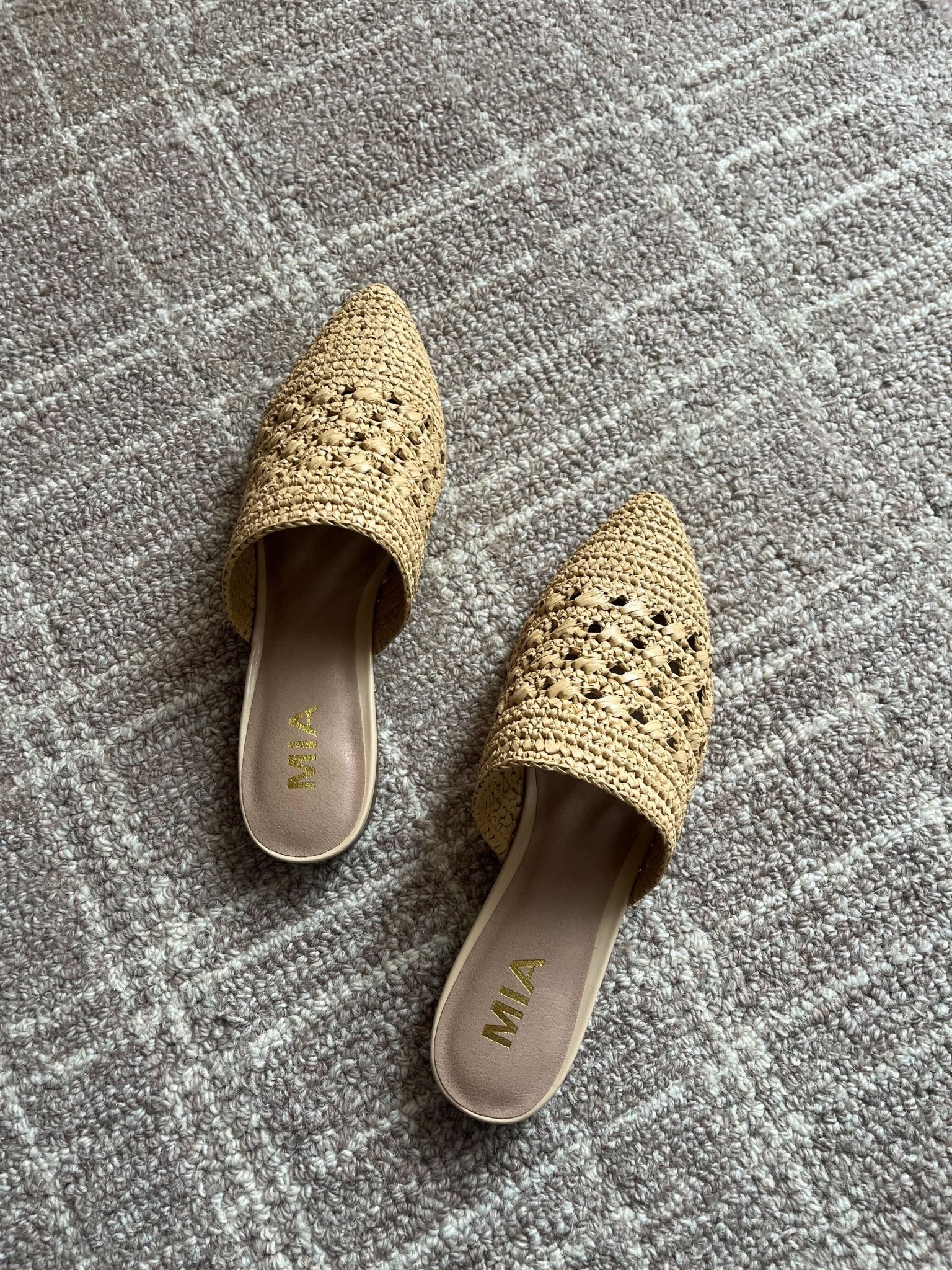 MIA Jany Natural Pointed Mules - Image 6