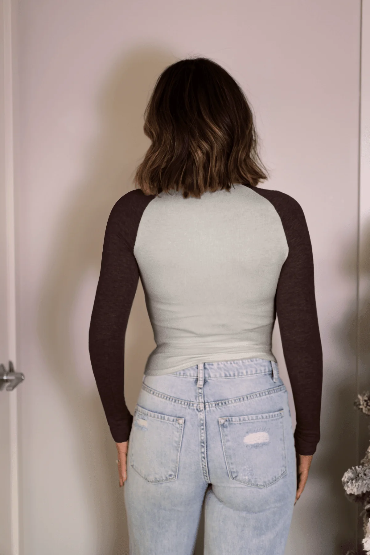 Natalie Brown Color Block Tee - Image 4