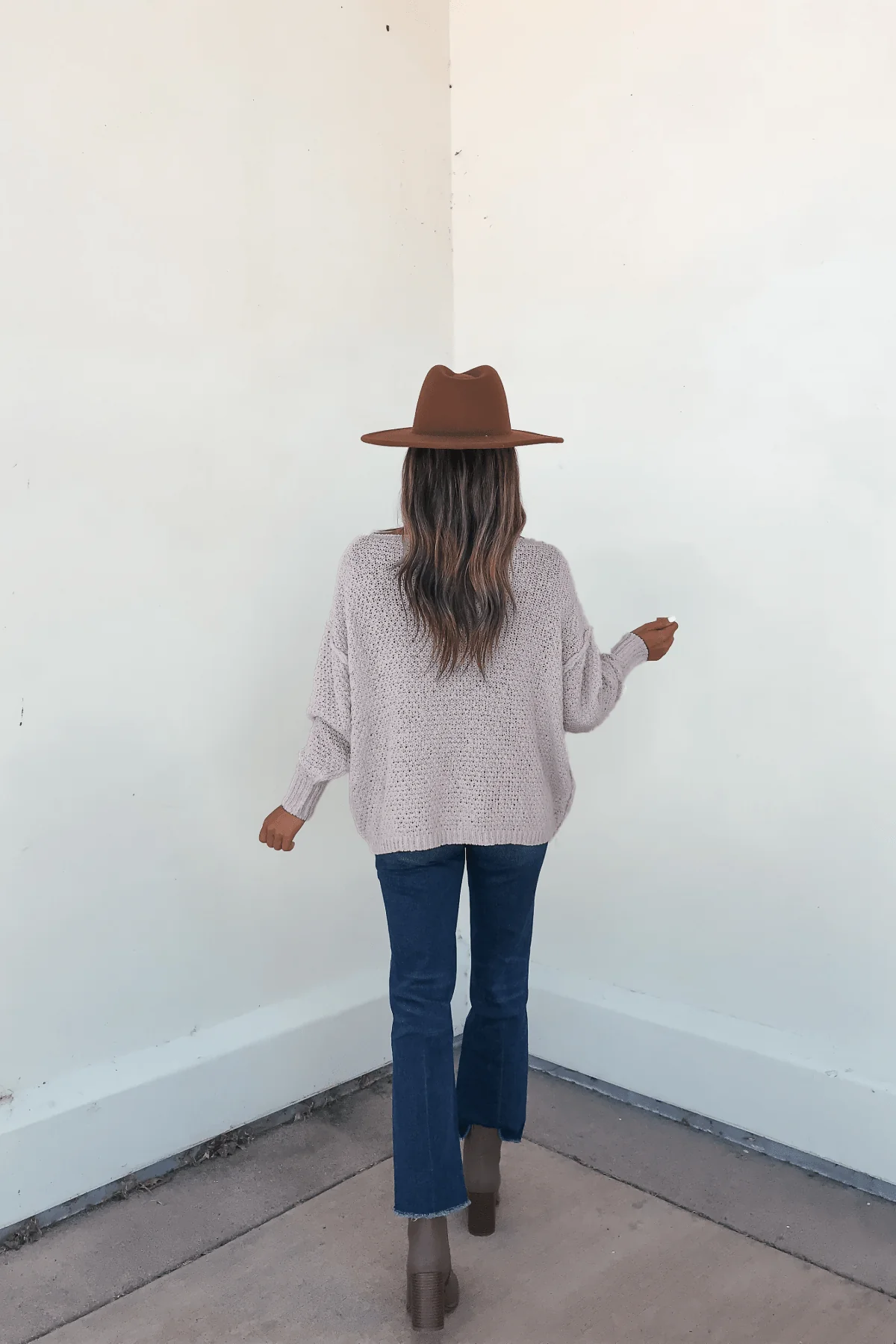 Natasha Grey Cable Knit Sweater - FINAL SALE - Image 4