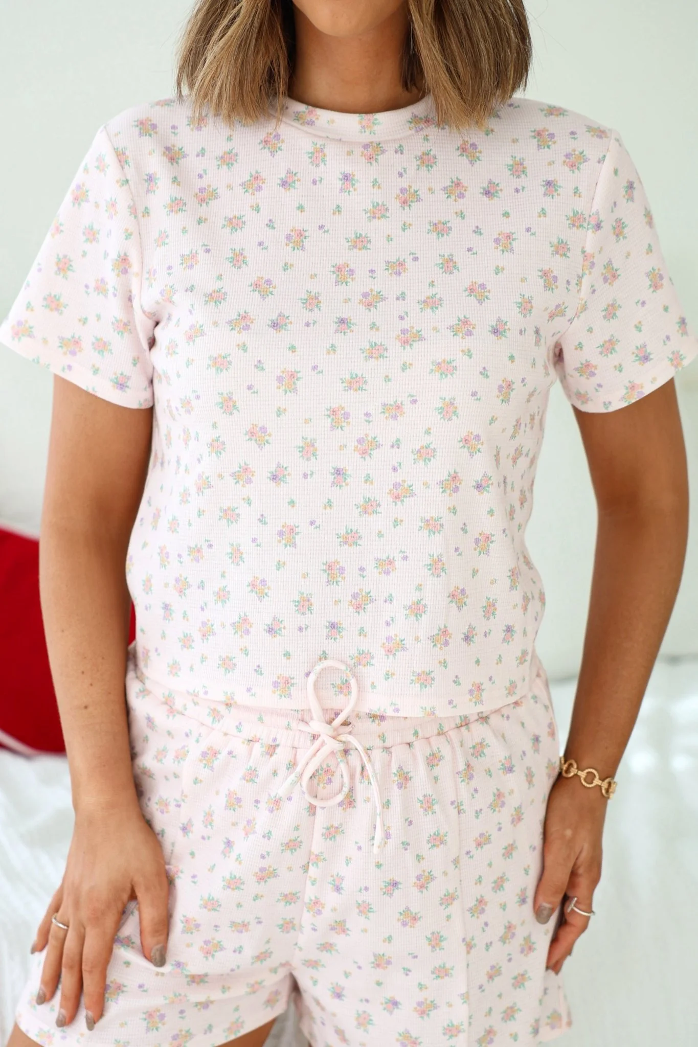 Pink Floral Print Lounge Set - FINAL SALE - Image 2
