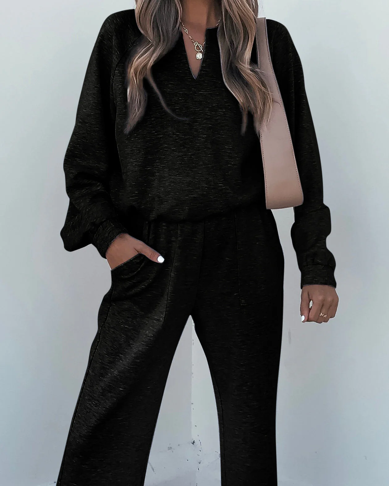 Stay Active Black Lounge Sweatpants - FINAL SALE - Image 3