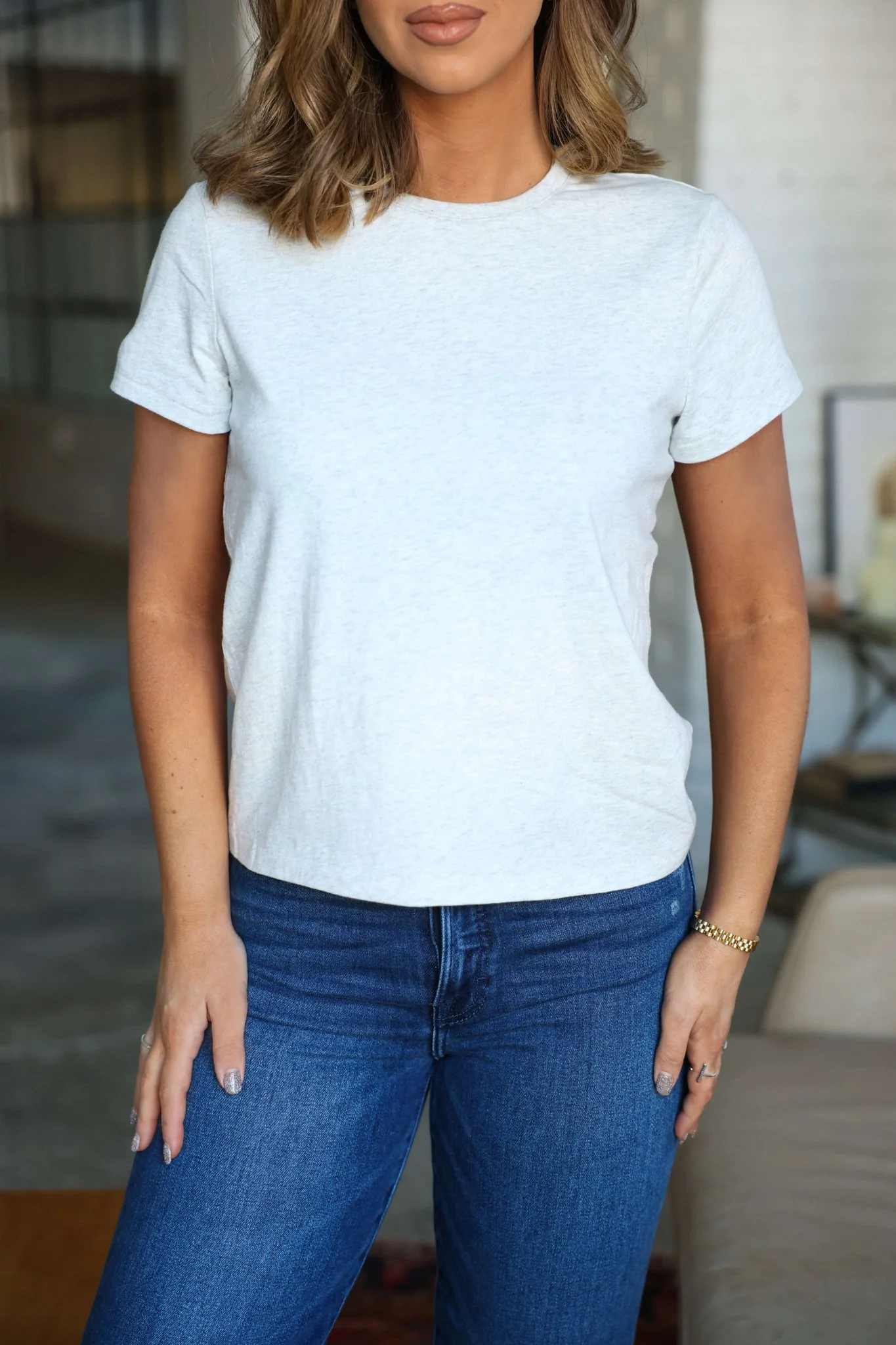 Thread and Supply Basic Grey Tee - FINAL SALE - Image 5