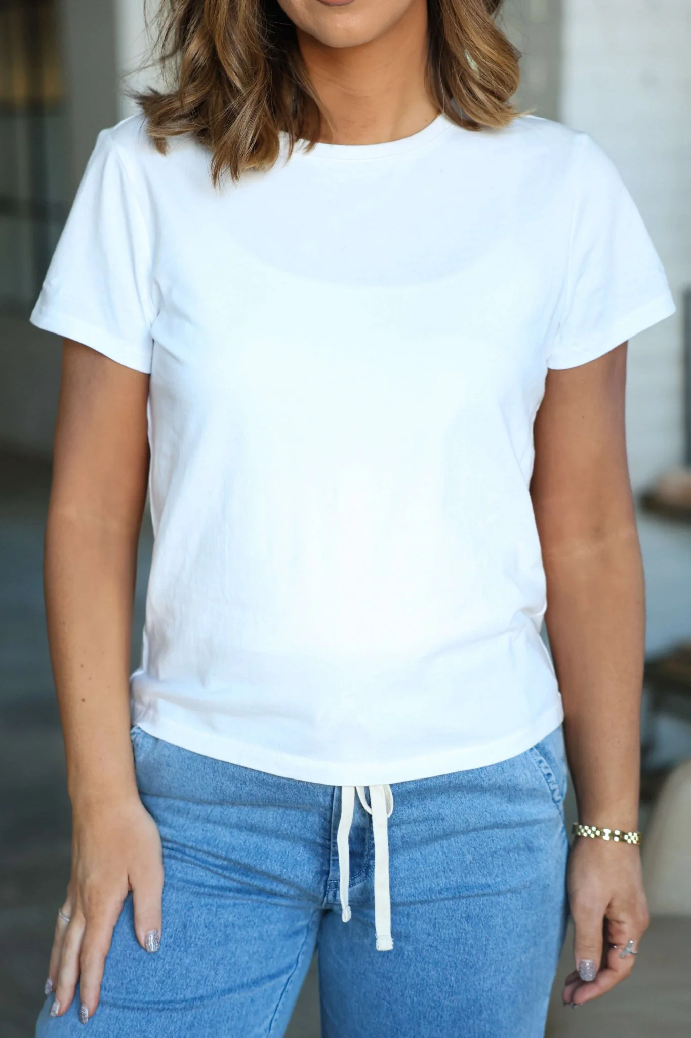 Thread and Supply Basic White Tee - Image 4