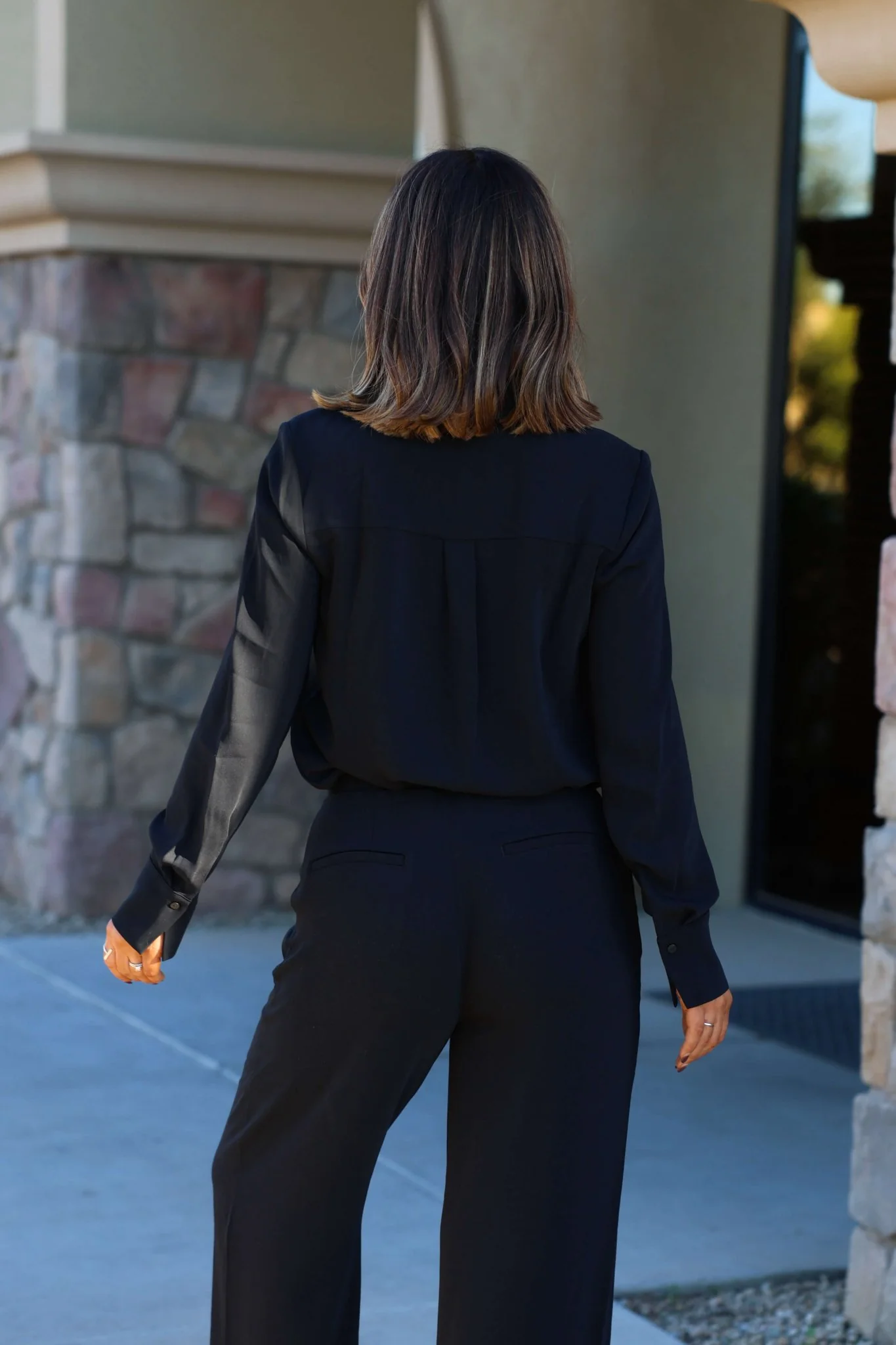 Thread and Supply Black Button Down Top - FINAL SALE - Image 6