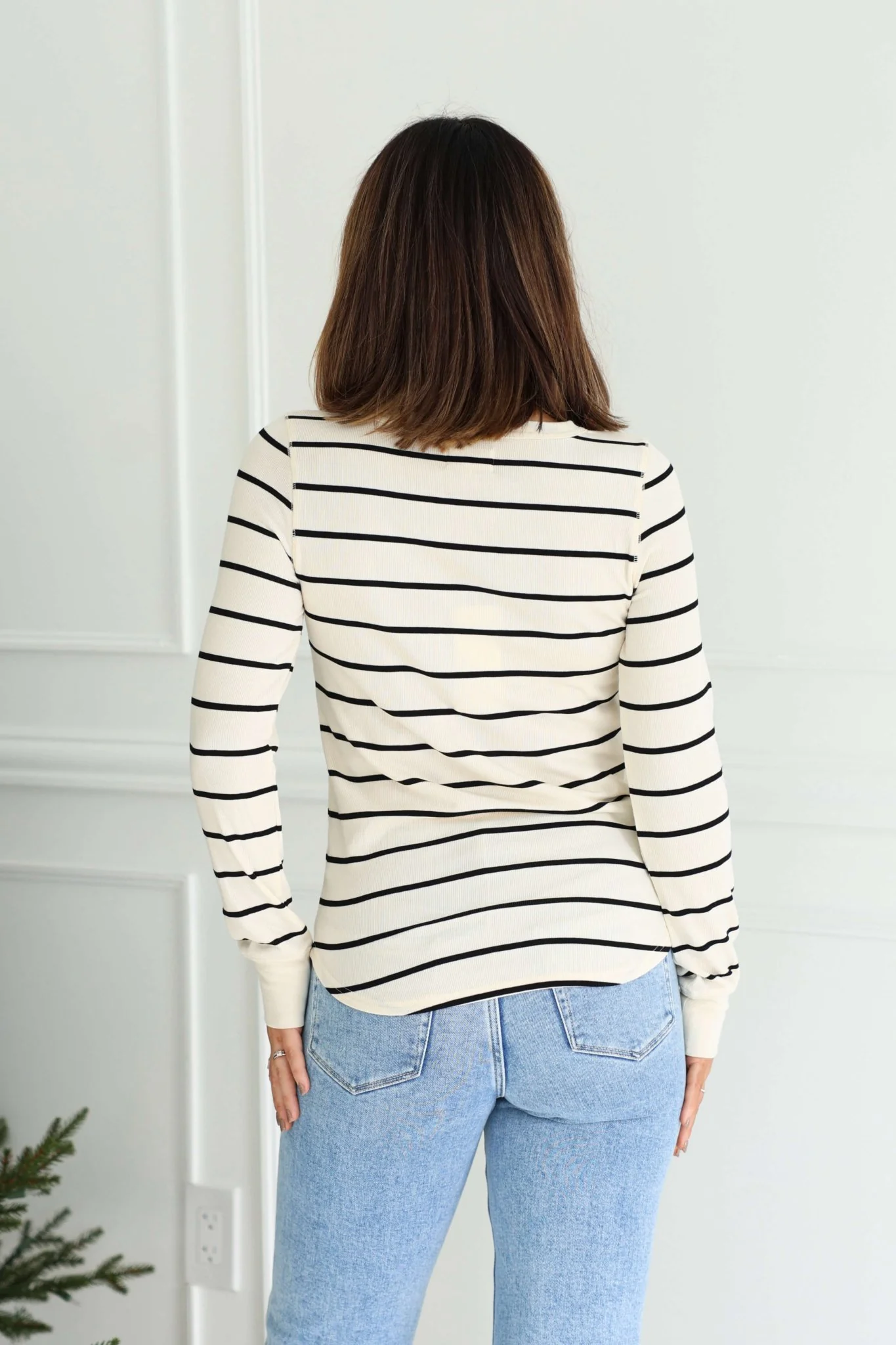 Thread and Supply Ivory Striped Top - FINAL SALE - Image 5