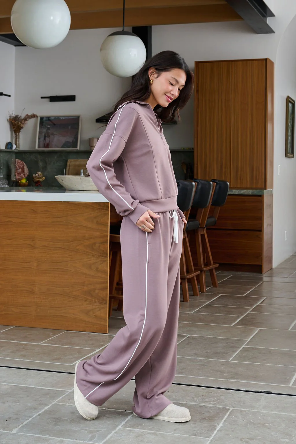 Thread and Supply Mocha Wide Leg Drawstring Pants - FINAL SALE - Image 7