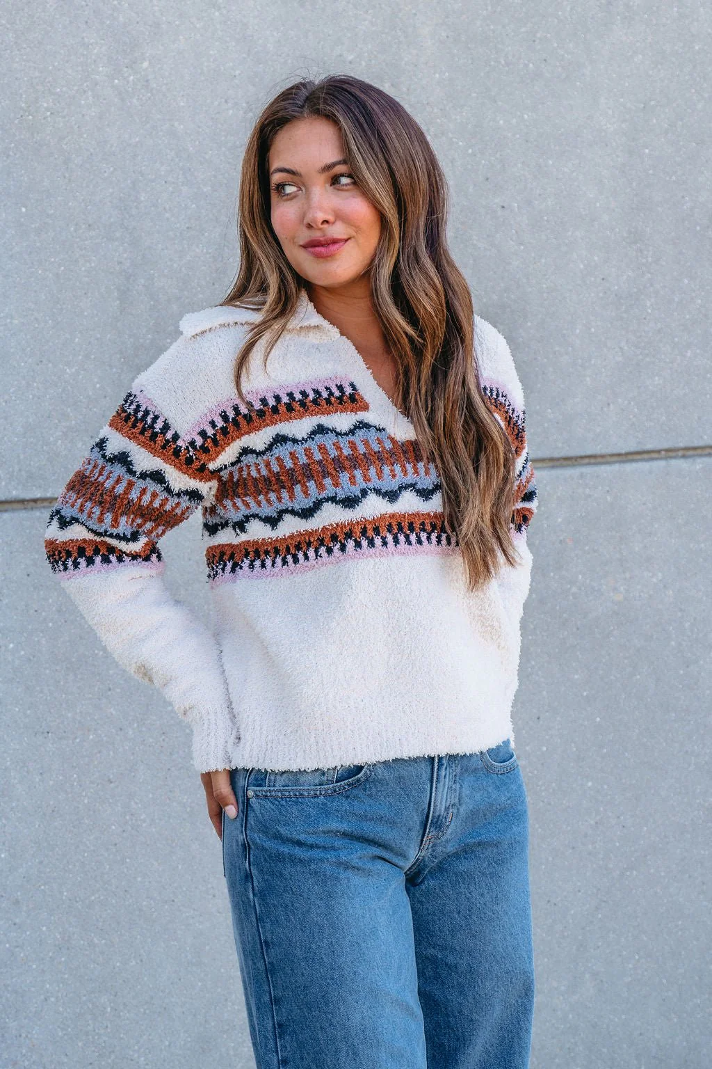 Thread and Supply Tan Aztec Bernese Sweater - FINAL SALE - Image 9